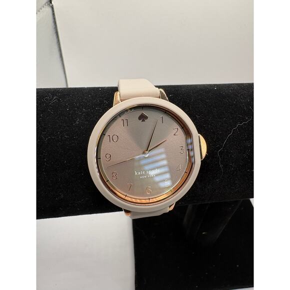 Kate Spade Ny Ksw1519 Women Watch Rose Gold Round Gray Silicone Strap Rose Gold main image 5